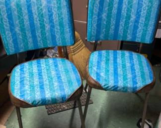 Vinyl Striped Chairs