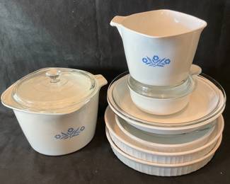 Variety Of Corn Flower Blue Corning Ware