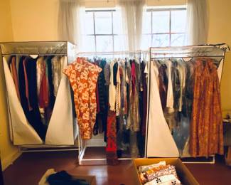 Women’s clothing , vintage, Asian influence, dressy to casual. Small to medium sizes 