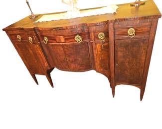 A Federal mahogany sideboard, New York. First quarter in 19th Century