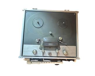 Close-up of Ampex reel to reel