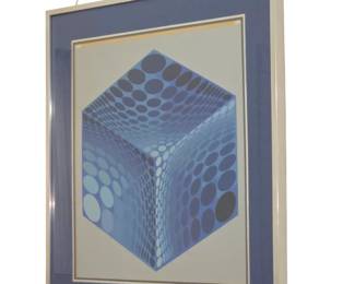 Hors Commerce seriograph by Victor Vasarely. Signed and inscribed H. C. in pencil. 