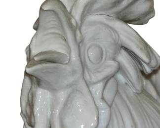 LARGE Meissen Blanc de Chine rooster. 


 