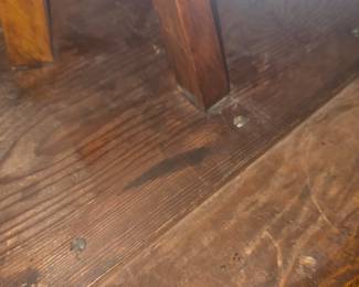 Federal style candlestand gorgeously figured solid tiger maple - underside