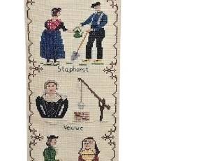 Dutch needlework bell-pull