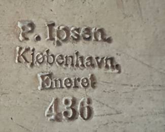 Framed polychrome Bas Relief Classical scene by Peter Ipsen