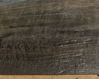 Continental landscape oil signed indistinctly lower left dated 1851 - closeup of signature