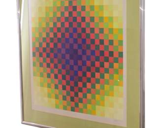 Limited edition signed seriograph 95/700 Victor Vasarely