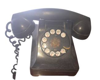 Vintage rotary dial telephone