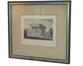 Framed engraving