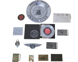 Collection of Rolls Royce and Bently memorabilia