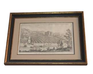 Second of three Italian landscape engravings 