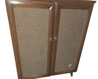 Mid century modern vinyl record cabinet