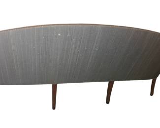 Rear view of the rare and unusual Federal mahogany and horsehair upholstered sofa, New England, late 18th early 19th century. 