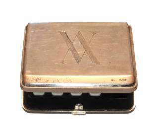 Tiffany and Company custom Sterling Silver compact with calculator