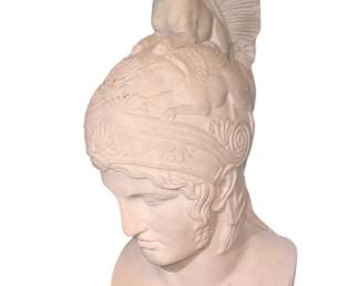 Marble bust of an Athenian Ephebe late 19 early 20th century