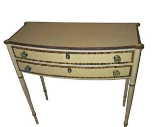 Federal bowfront console table