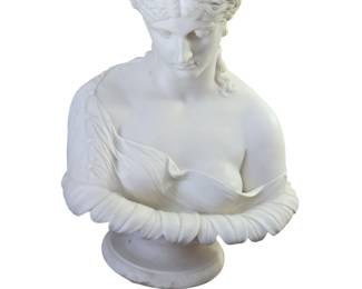 Parian bust of a young lady. 