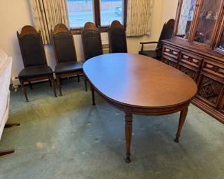 Solid Wood Dining Table and 6 Chairs