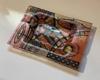 "Sunset" 1950's Ashtray by Higgins