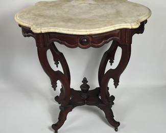 Marble top late Victorian table