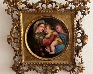 KPM ? Madonna porcelain plaque