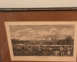 Picking Cotton William Aiken Walker limited print by Sage