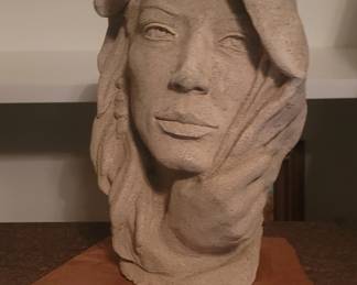 Ben Watts clay sculpture "Shelter"