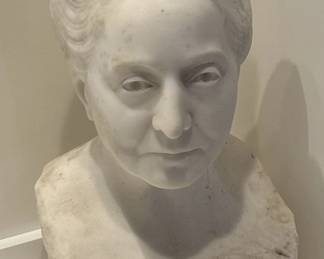 Augusta Evans Wilson in Marble! The most important female writer of the 19th century South.