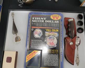 Walking Liberty, collectible Gerber, Buck and more....
