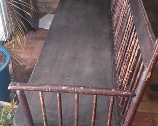 19th century Windsor bench settle. Not and easy find in the deep South!