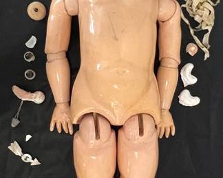 Armand Marseille Doll with teeth! This is the best french doll we have seen in decades... Needs conservation to eyes, and restringing at a doll hospital, but this is a superior form, etc.