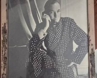 Cartier photo frame with George Raft signed to Vivienne Segal 
