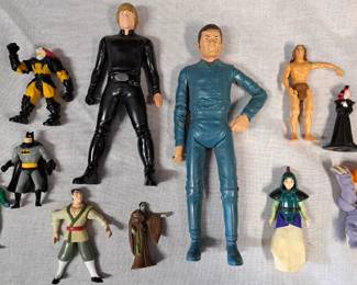 MARX JOHNNY WEST & COMIC ACTION FIGURES LOT