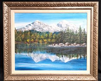 MOUNTIAN ARTIST PAINTING SIGNED