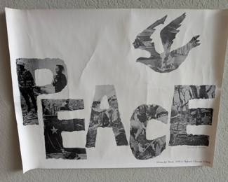 Original 1968 women for peace poster