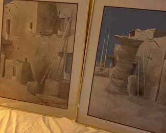 Two Prints One Signed James Harrill