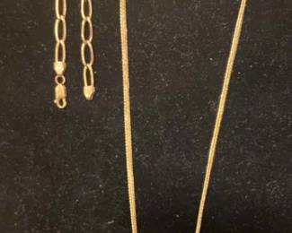 002 The Perfect Gift 14K Gold Necklace And Bracelet