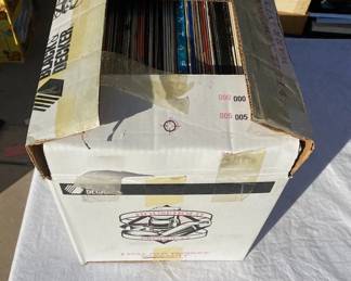 A box of albums