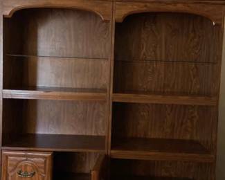 Two Book display Shelves With Cabinet