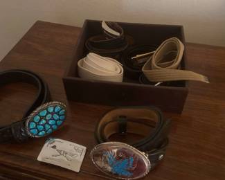 Mens Turquoise Belt Buckle And more