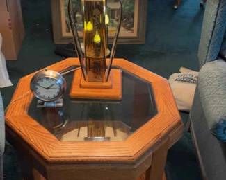 Octagonal Table With Glass Inlay Top And More