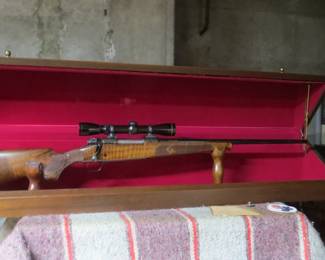Winchester Model 70 - ONE of 1000. Custom Display Case.