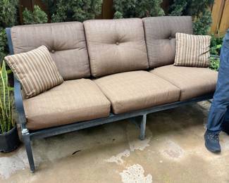 Hi - everything available will be priced here - the only items are the large furniture and light fixtures.  Nothing small this sale 

Fiberglass Buddha Fountain by Z Gallery $50

Vinotemp Wine Refrigerator $75

Sectional patio set with orange cushions 

6 seats and a table $ 500

Exterior Spanish Style Light Sconces $50 each - Must have a licensed electrician to remove

Exterior Candle style spanish Sconces $75 each 

Exterior Chandelier style large 3 globe light fixture $500

Audrey Hepburn Picture $50

Leather Club Chair Robb and Stuckey I believe $500

 

Audry Hepburn $50

Dresser and mirror $300 

Side table$100

Black book  shelf $100

Bred frame $300

Desk $150

Grey Dresser $200

Black Round Side table $100

Restoration hardware Club Chair $300

Wooden File Cabinet $400

Each

Large Wood Wall unit with desk in the Primary Bedroom $800

8 Woven Rattan Chairs $150 each 

Brass and Glass Coffee table $100

Ballard Designs Console Table $180

 
