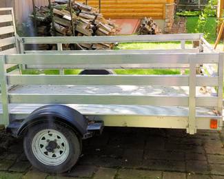 Aluminum trailer / ROLL IN TRAILER / 5.3 X 8' UTILITY TRAILER -