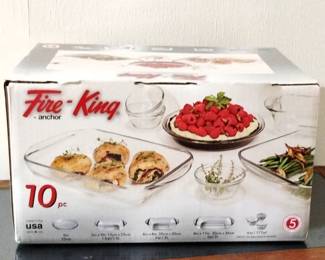 Fire King 10pc Set