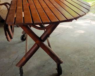 Drop side log table