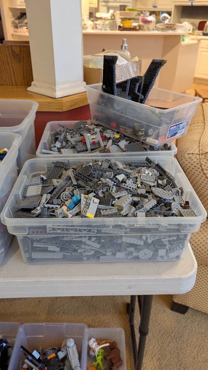 Lego's tubs of Lego's
