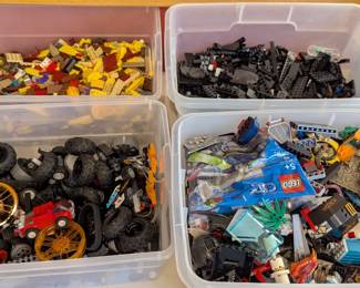 Lego's tubs of Lego's