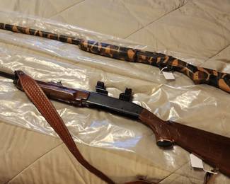 Remington similar auto riffle #740
Model
Camo taped Steven's semi auto shot gun.